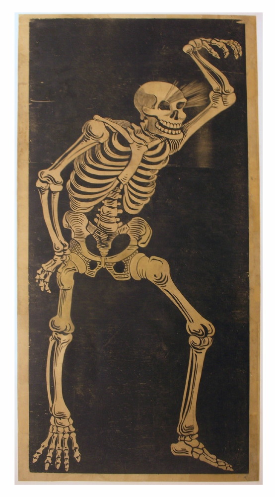 original vintage medicine show advertising poster after restoration